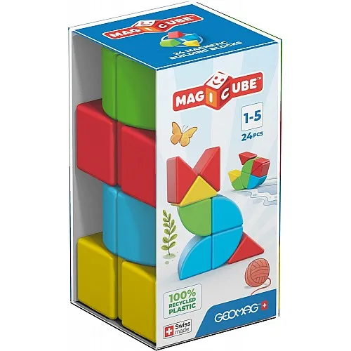 Магнитен конструктор, Geomag, Magicube, 24 части