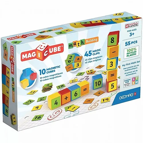 Магнитен конструктор, Geomag, Magicube, Математическо изграждане, 55 части