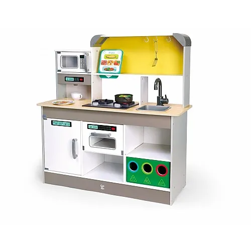 Детски игрален комплект, Hape, Делукс кухня със звук и светлина