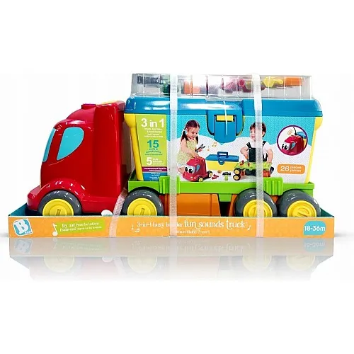 Интерактивна играчка, Infantino, B Kids, 3 в 1 строителен камион