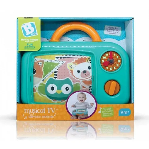Интерактивна играчка, Infantino, B Kids, Музикален телевизор, Син
