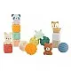 Комплект бебешки сензорни играчки, Infantino, Меки цветове, 16 бр.