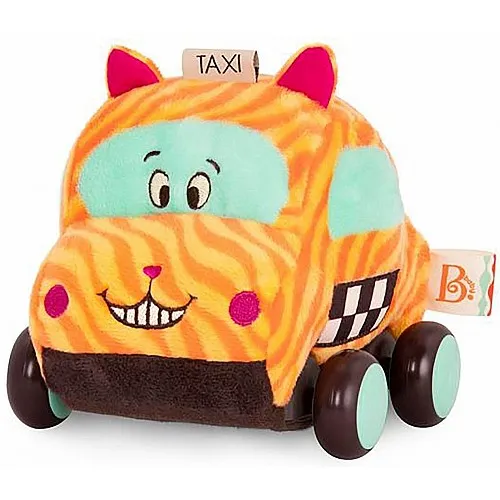 Интерактивна играчка, Battat, Плюшена количка, Коте, 15 x 13 x 10 cm