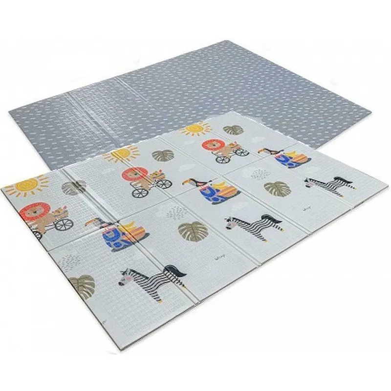 Килим за бебе, Taf Toys, Двустранен, Савана, с 12 части за снимки 150 х 200 см