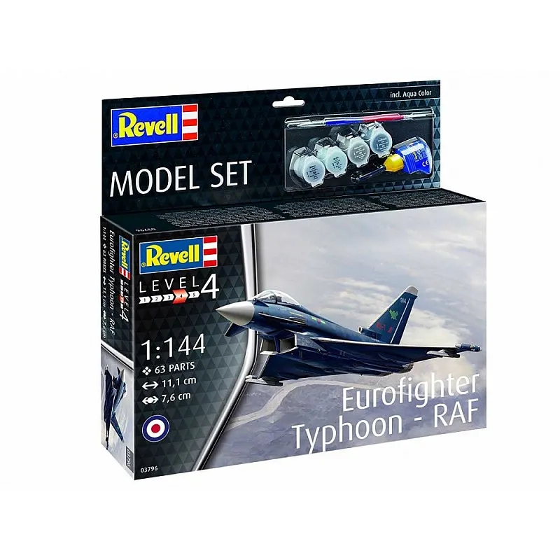 Комплект за сглобяване, Revell, Eurofighter Typhoon RAF, 63 части
