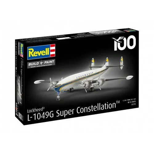 Сглобяем модел, Revell, Самолет, Lockheed L-1049G Super Constellation Lufthansa, 95 части