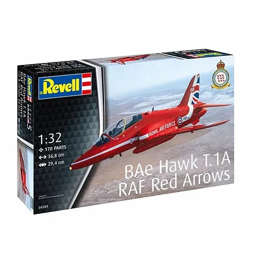 Сглобяем модел, Revell, Изтребител BAe Hawk T.1A RAF Red Arrows, 170 части