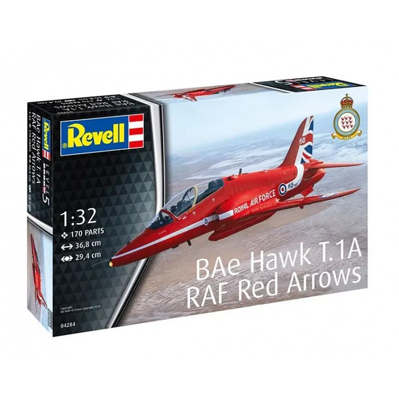 Сглобяем модел, Revell, Изтребител BAe Hawk T.1A RAF Red Arrows, 170 части