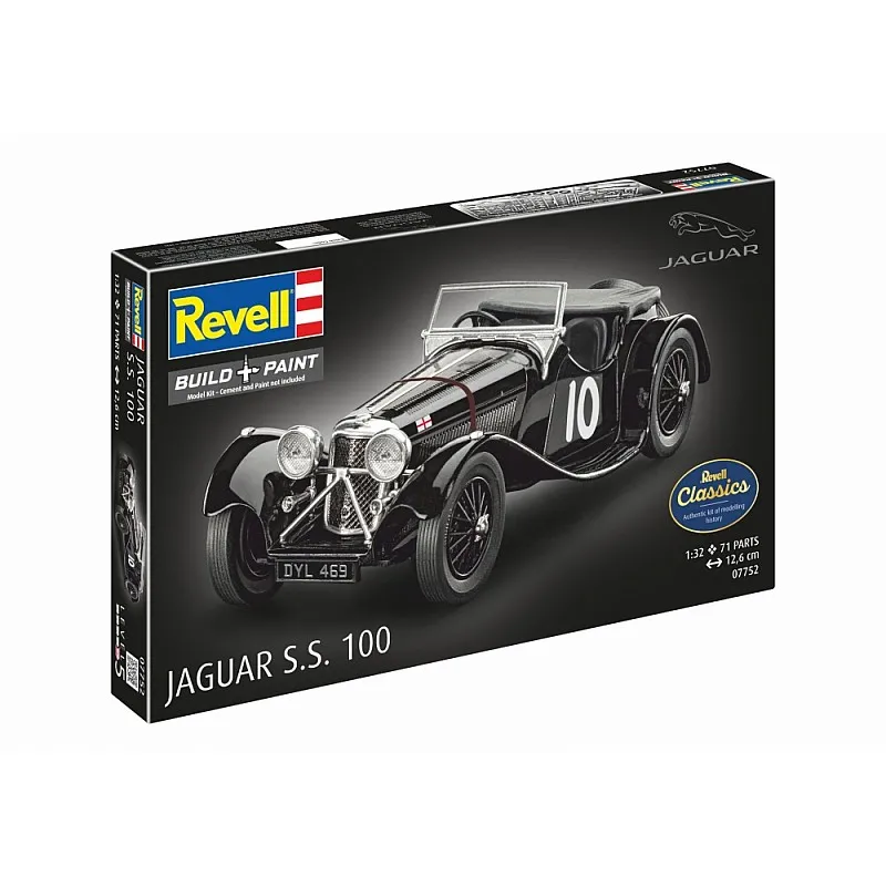 Сглобяем модел, Revell, Автомобил Jaguar SS 100, 75 части