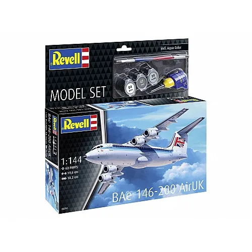 Сглобяем модел, Revell, Самолет, BAe 146-200 AirUK, 63 части
