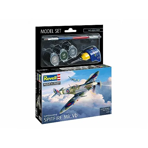 Сглобяем модел, Revell, Самолет, Supermarine Spitfire Mk.Vb, 42 части