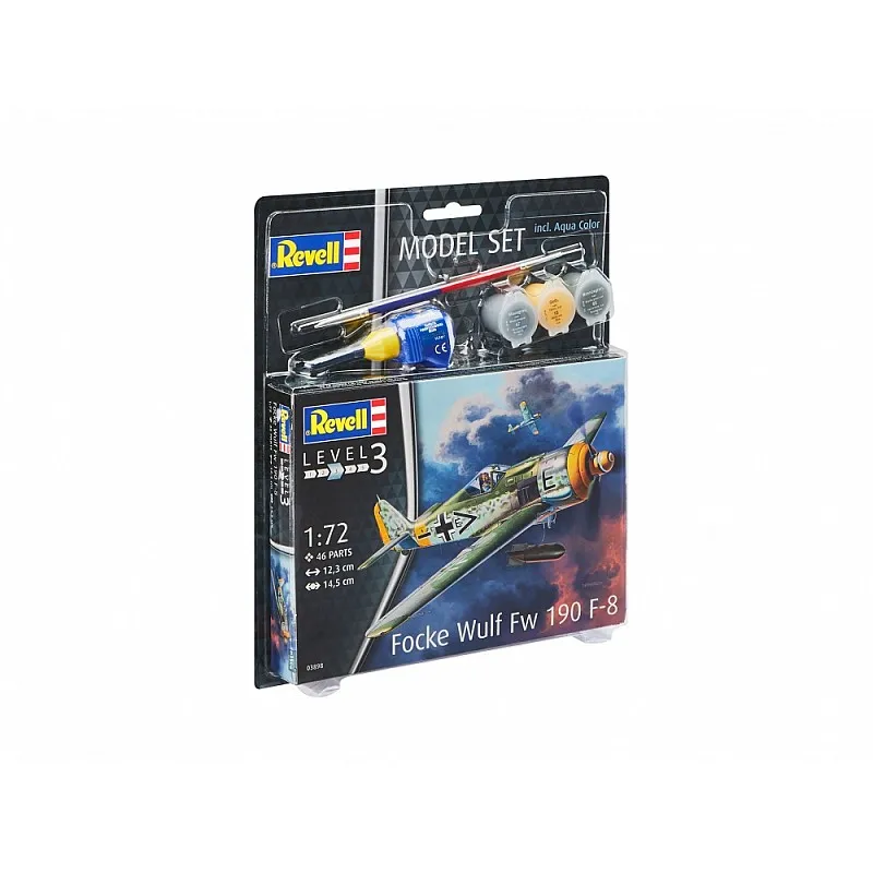 Сглобяем модел, Revell, Самолет, Focke Wulf Fw190 F-8, 46 части