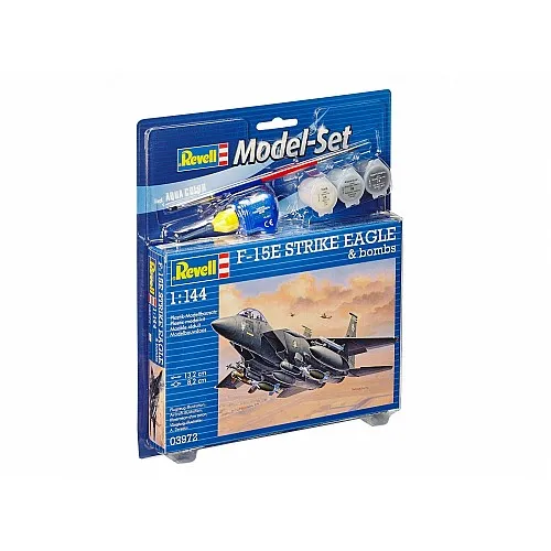 Сглобяем модел, Revell, Самолет F-15E Strike Eagle & Bombs, 70 части