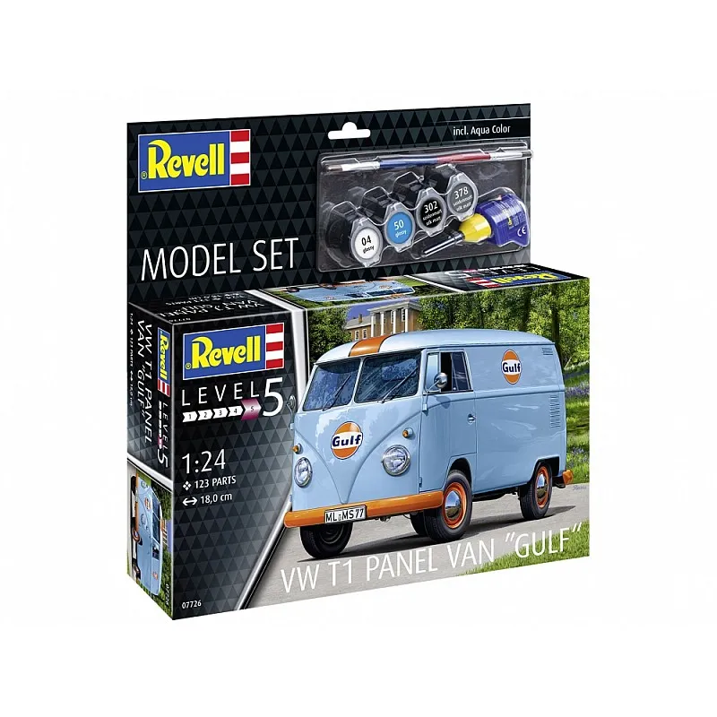 Сглобяем модел, Revell, Автомобил VW T1 panel van, 123 части