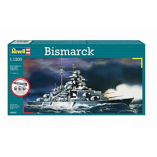 Сглобяем модел, Revell, Стартов комплект кораб Bismarck, 31 части