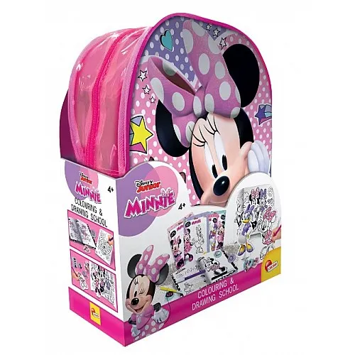 Творчески комплект, Lisciani, Minnie, 2 в 1 раница с комплект за рисуване