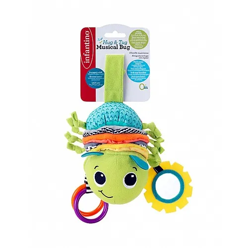 Бебешка мека играчка, Infantino, С музика, Гъсеница