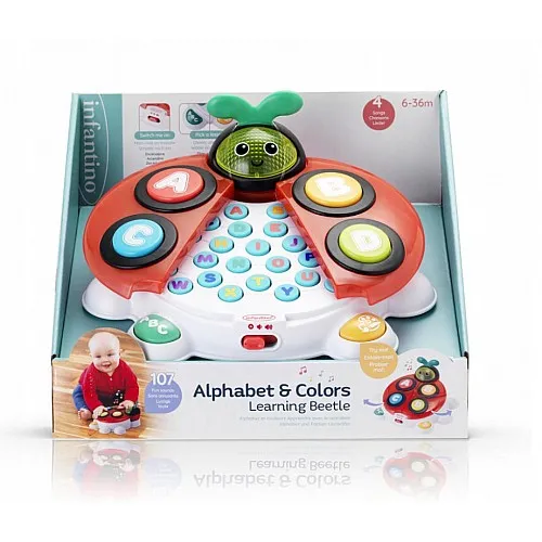 Интерактивна играчка за азбуката и цветовете, Infantino, Калинка