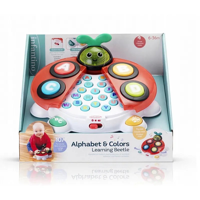 Интерактивна играчка за азбуката и цветовете, Infantino, Калинка