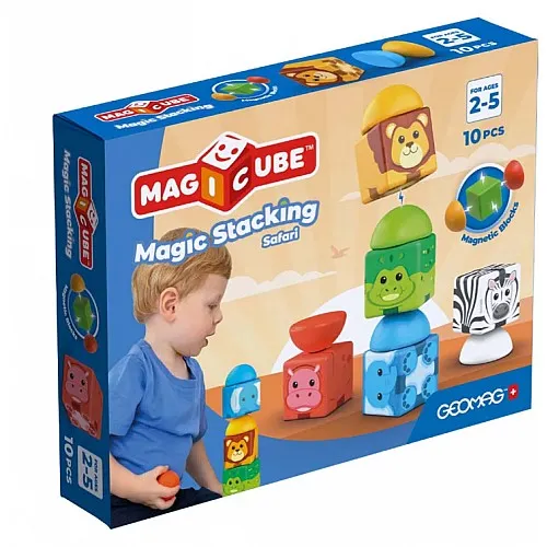Магнитен конструктор, Geomag, Magicube, Сафари, 10 части