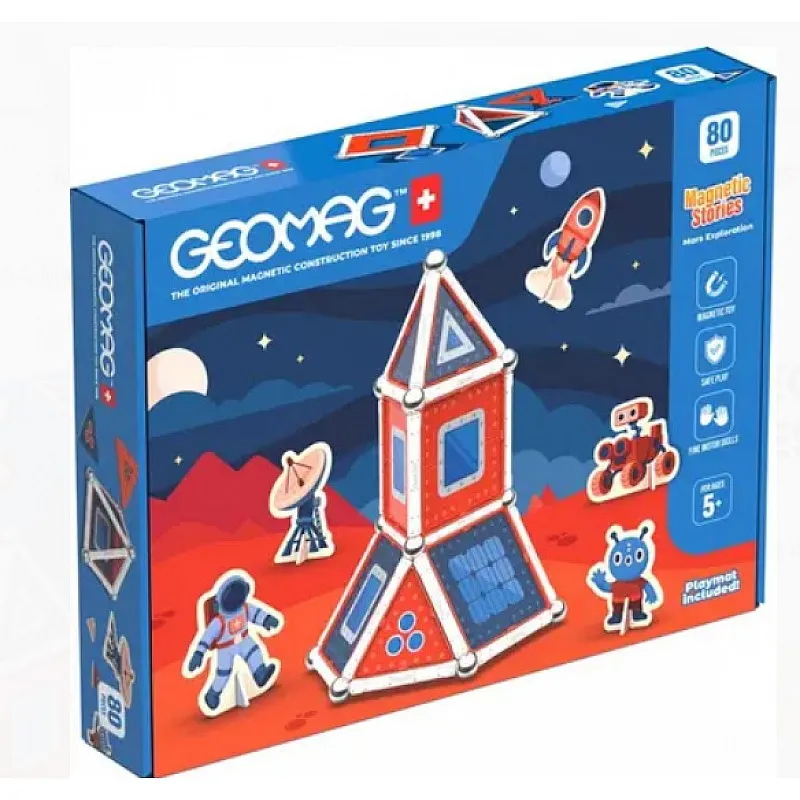 Магнитен конструктор, Geomag, Магнитни истории, Марс, 80 части
