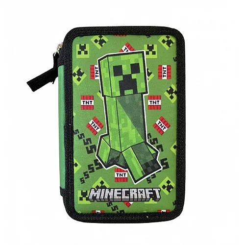 Двоен несесер с аксесоари, Astra, MINECRAFT, AC2, 20,5 х 13 х 4,5 см