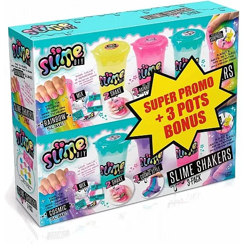 Творчески комплект, Canal Toys, Слайм, 3 цвята + 3 бонус