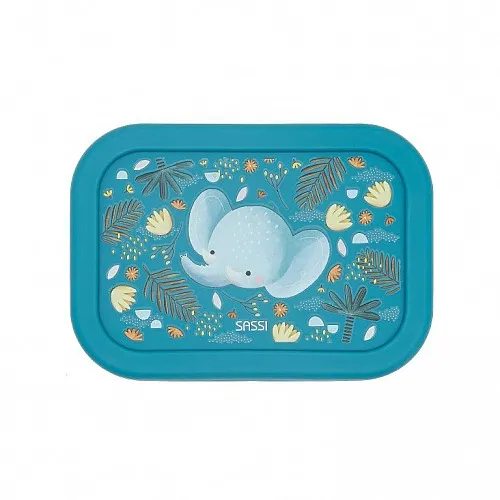 Силиконова разделителна кутия за обяд, Слон