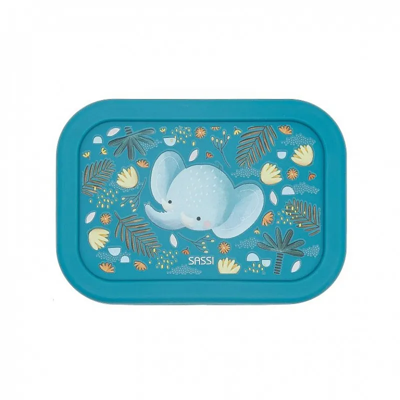 Силиконова разделителна кутия за обяд, Слон