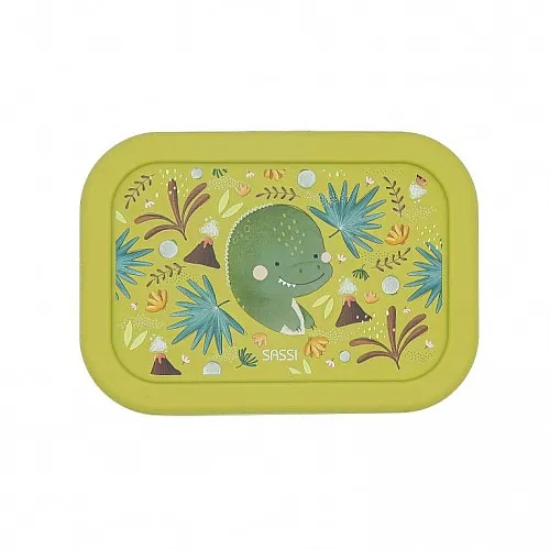 Силиконова разделителна кутия за обяд, Sassi, Динозавър