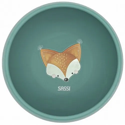 Силиконова купичка за хранене с вакуум, Sassi, Лисица