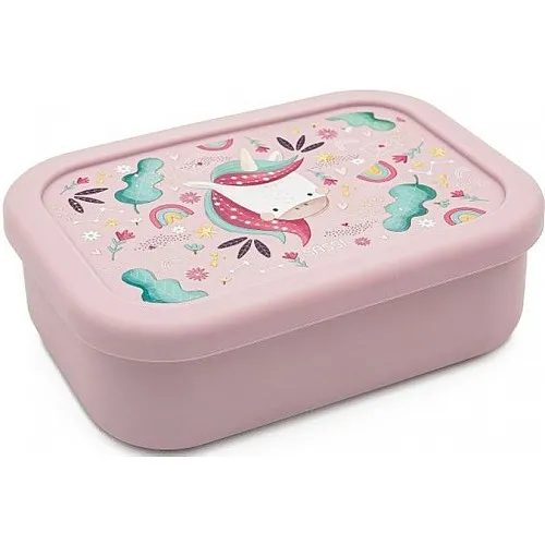Силиконова разделителна кутия за обяд, Sassi, Еднорог