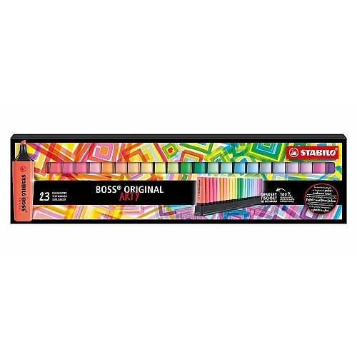 Комплект текст маркери, Stabilo, Boss Original Arty Deskset, 23 цвята