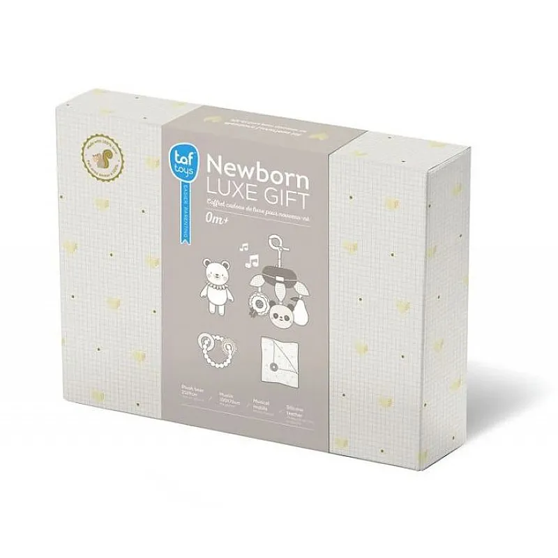 Комплект бебешки играчки, Taf Toys, Луксозен комплект за новородено, 4 части