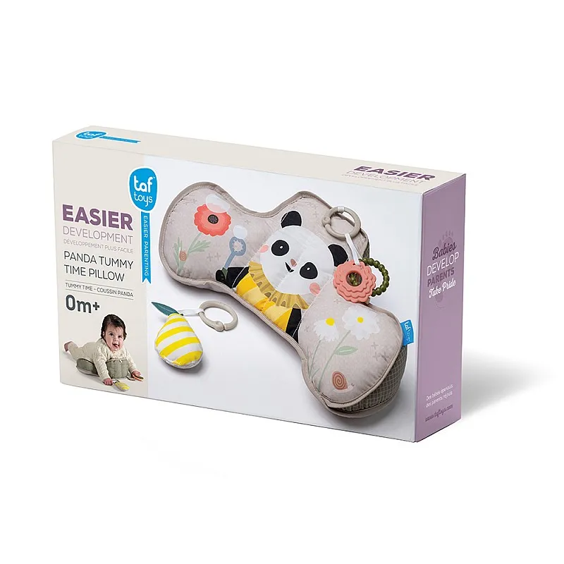 Плюшена бебешка възглавница, Taf Toys, Панда, 40 x 27 x 11 см