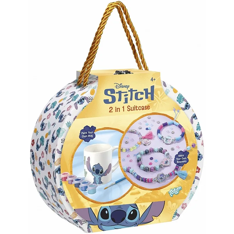 Творчески комплект куфарче, Totum, Stitch, Направи си сам, 2 в 1
