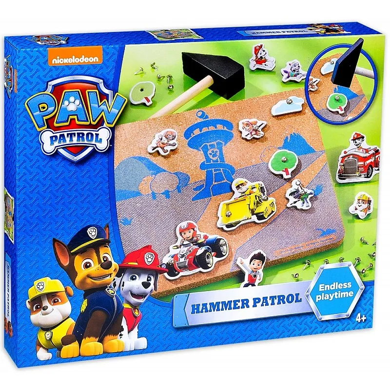 Дърводелски комплект, Totum, Paw Patrol, Декорирай с чук