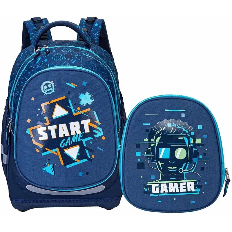 Ученическа раница, Kstationery, Made to Last, Start Game 2в1, 43 x 31 x 18 cm