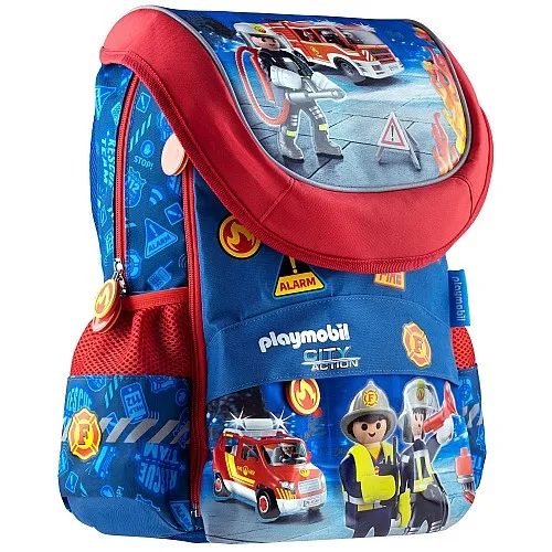 Детска раница, Astra, PL-02, Playmobil, Пожарна, 28 х 36 х 18 см