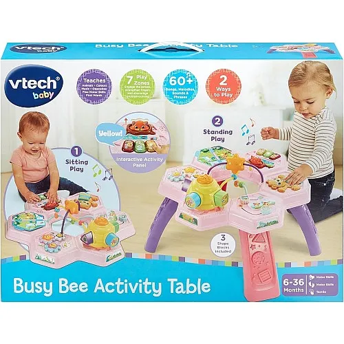 Интерактивна играчка, Vtech, Масичка за игра, Розова