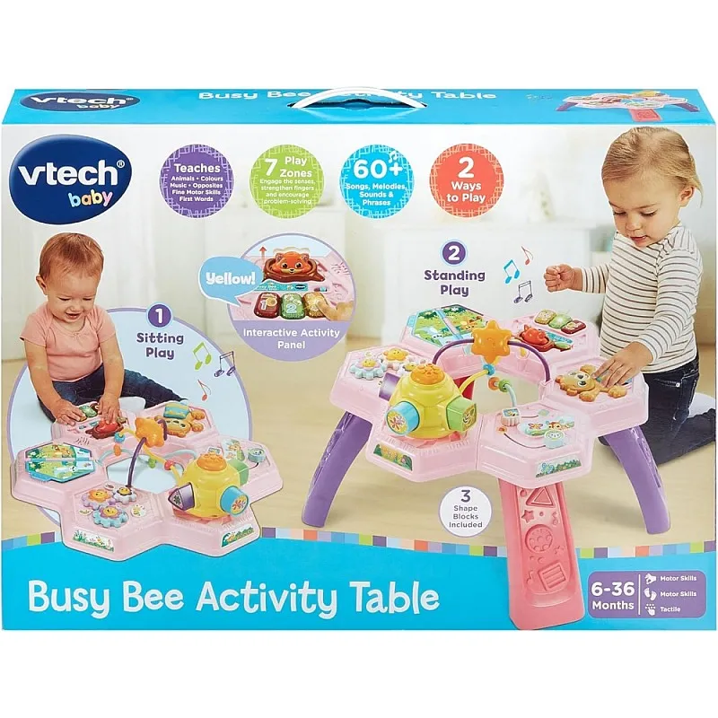 Интерактивна играчка, Vtech, Масичка за игра, Розова