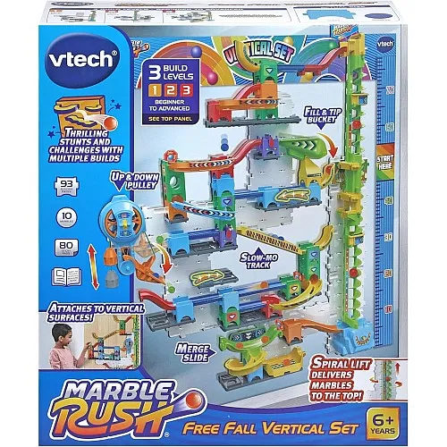 Интерактивна играчка, Vtech, Marble Rush, Комплект писта с мраморни топчета за стена