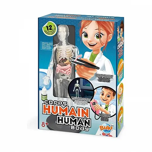 Образователен комплект, Buki France, Човешкото тяло, 12 експеримента