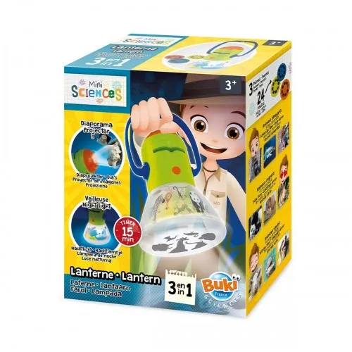 Интерактивна играчка, Buki France, Мини наука, Фенер 3 в 1