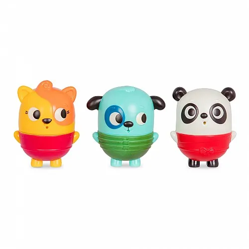 Комплект фигурки за баня, Battat, Куче, Коте и Панда