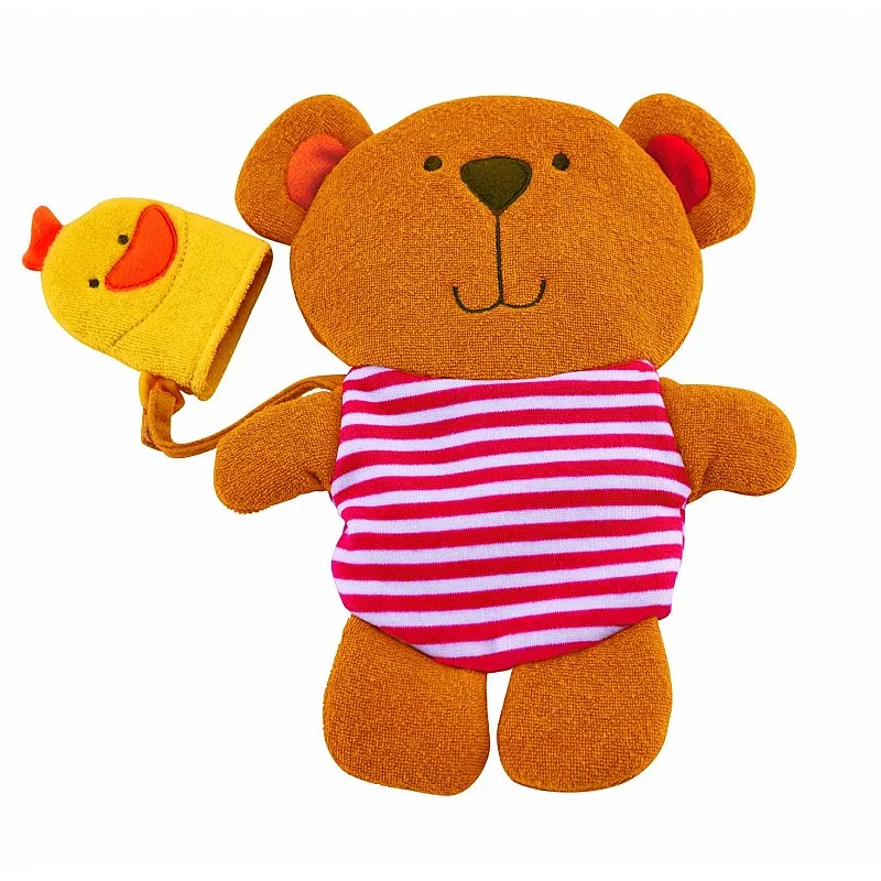 Играчка за баня, Hape, Мече и патенце ръкавица