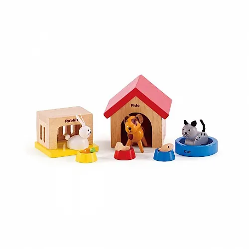 Мини мебели, Hape, Домашни любимци, 12 части