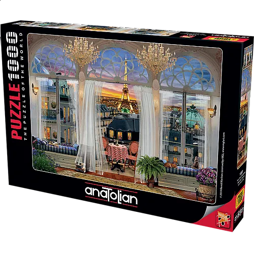 Пъзел, Anatolian, Изглед от тераса в Париж, 1000 части