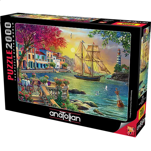 Прекрасен залез в града -  пъзел 2000 части