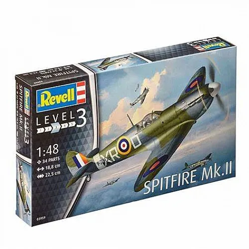 Сглобяем модел, Revell, Изтребител Spitfire Mk.II, 34 части